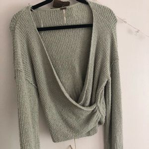 free people wrap sweater